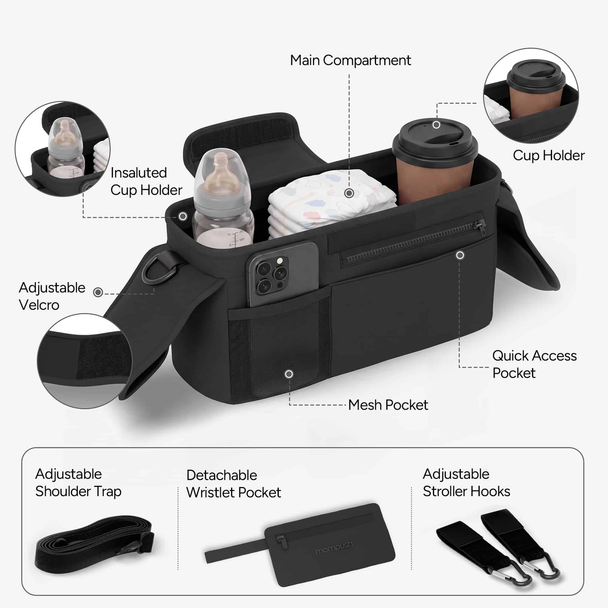 Mompush Stroller Organizer