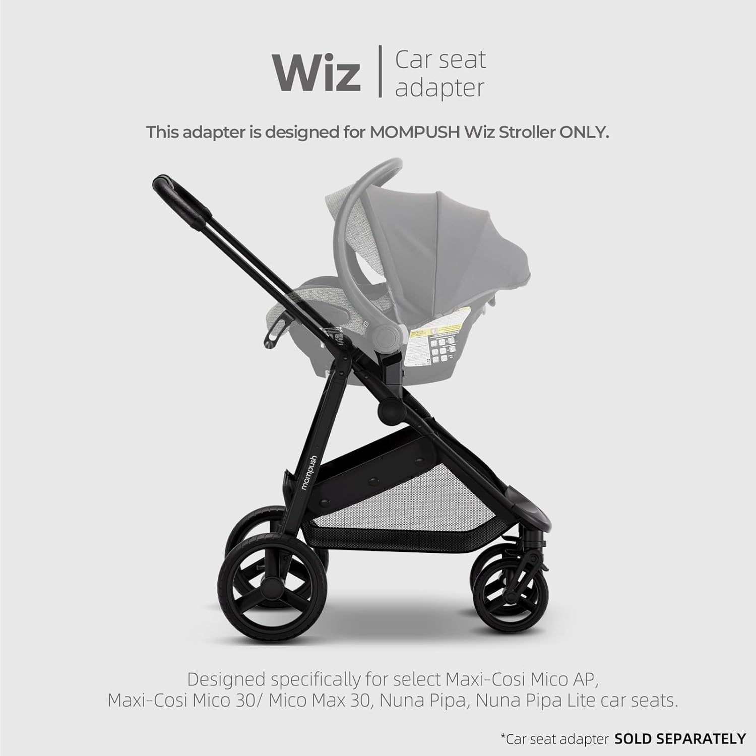 Wiz Car Seat Adapter for Maxi Cosi Nuna Cybex Infant Car Seat