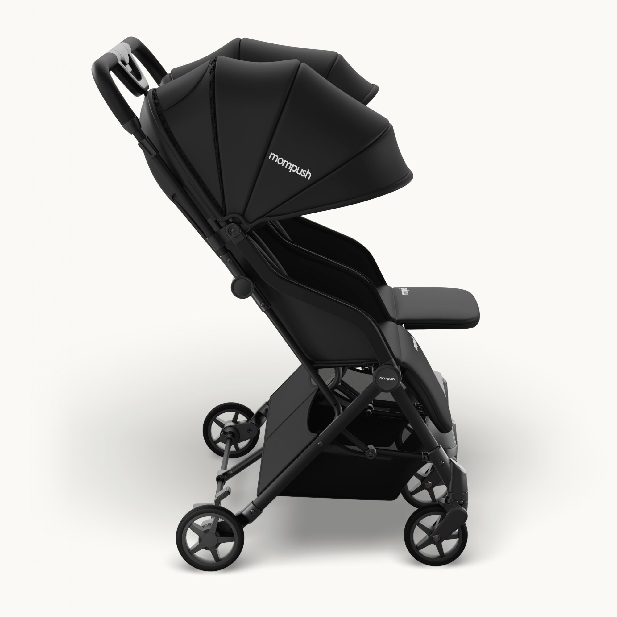 Mompush Lithe Double Stroller - Lightweight Tandem Stroller for