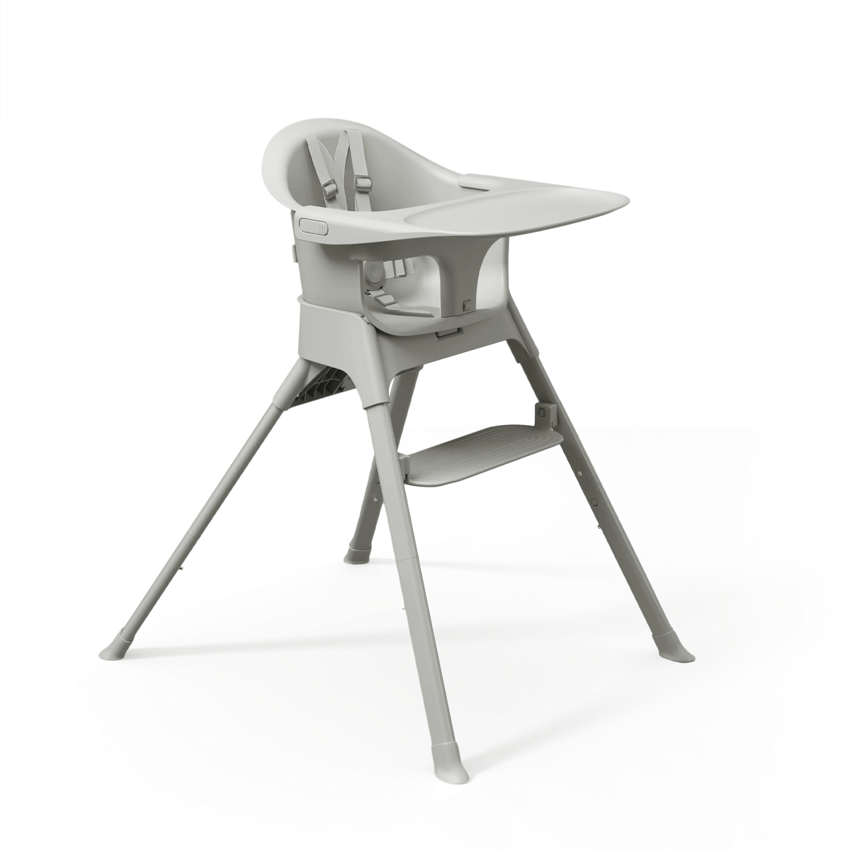 Mompush Olli High Chair - Cloud Gray