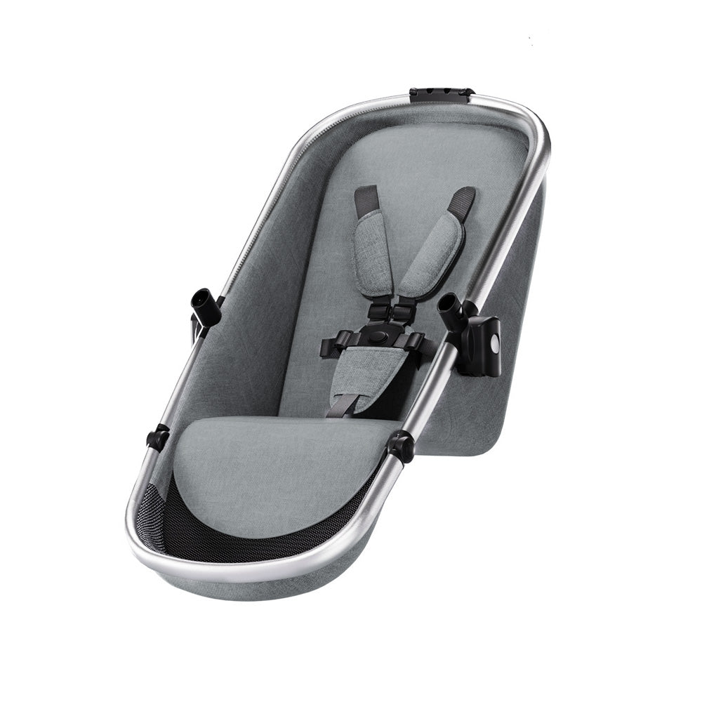 Ultimate 2 Stroller Seat - Gray fabric silver frame